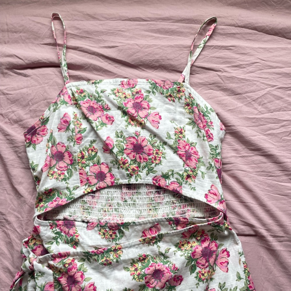 summer wrap tie dress